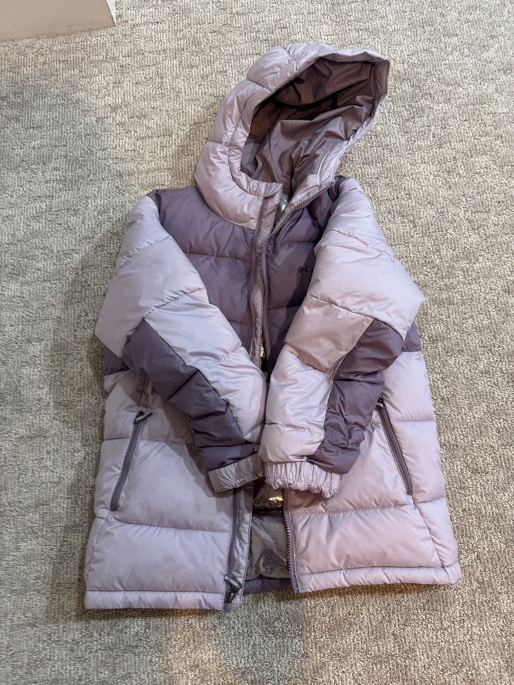 Columbia Kids Lavender and Purple Puffer Jacket